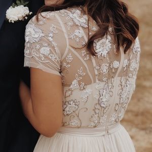 New BHLDN Sakara Beaded Tulle Dress Bridesmaid sz 4